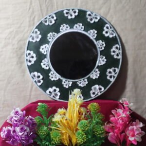White Floral mirror craft