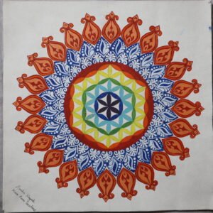 Flower of life Symbolized Mandala Art
