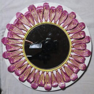 Flower petals mirror lippon art