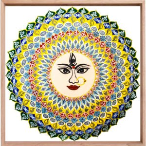 Maa Durga mandala art with 10 layered symbolic significance