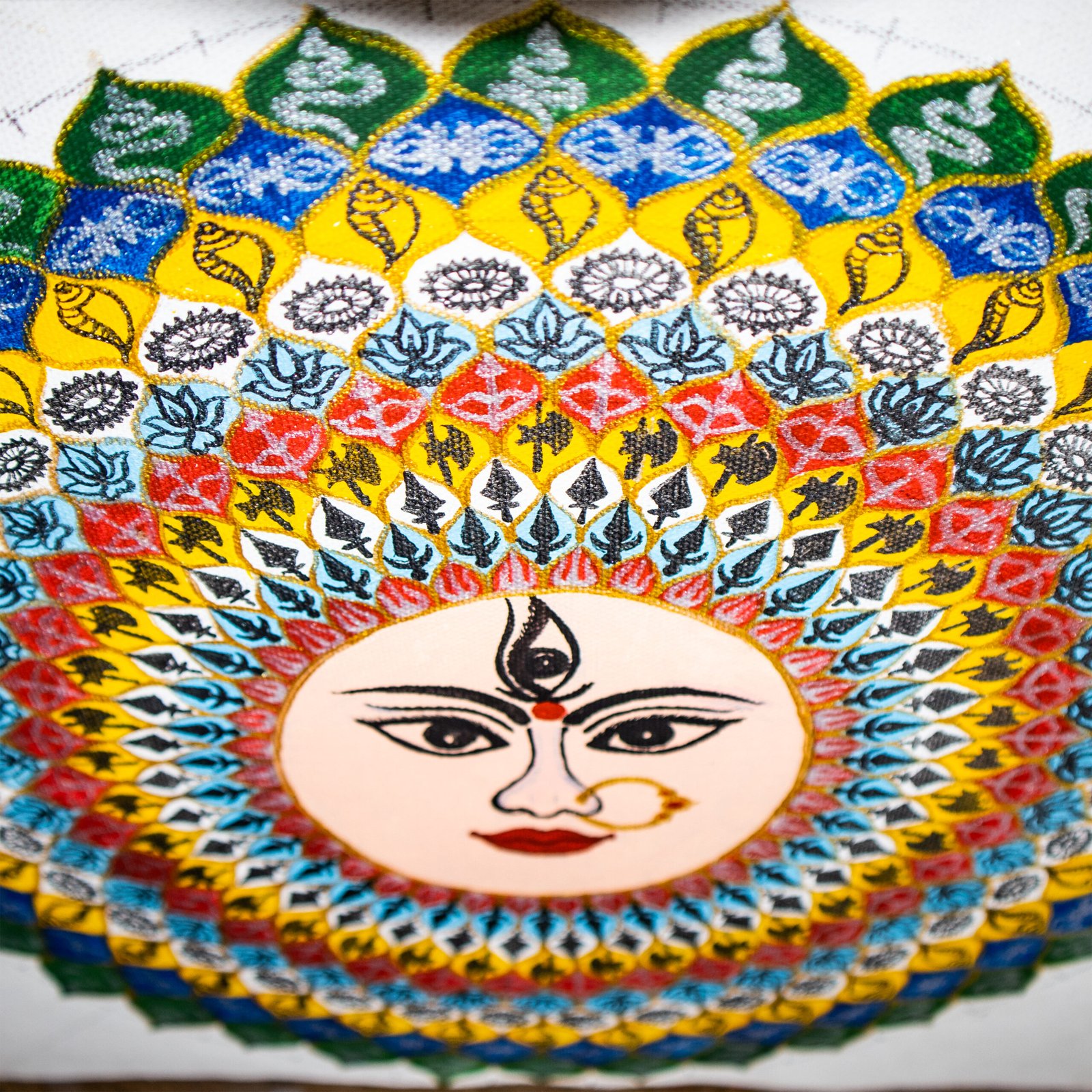 Maa Durga mandala art with 10 layered symbolic significance - Image 3