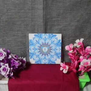 Throat Chakra Healing Mandala Art