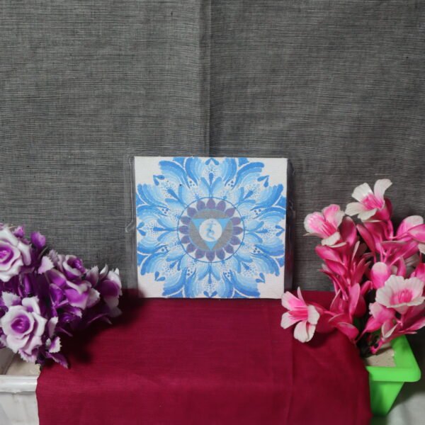 Throat Chakra Healing Mandala Art