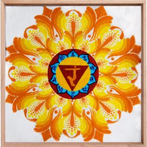 Solar Plexus Healing Mandala Art