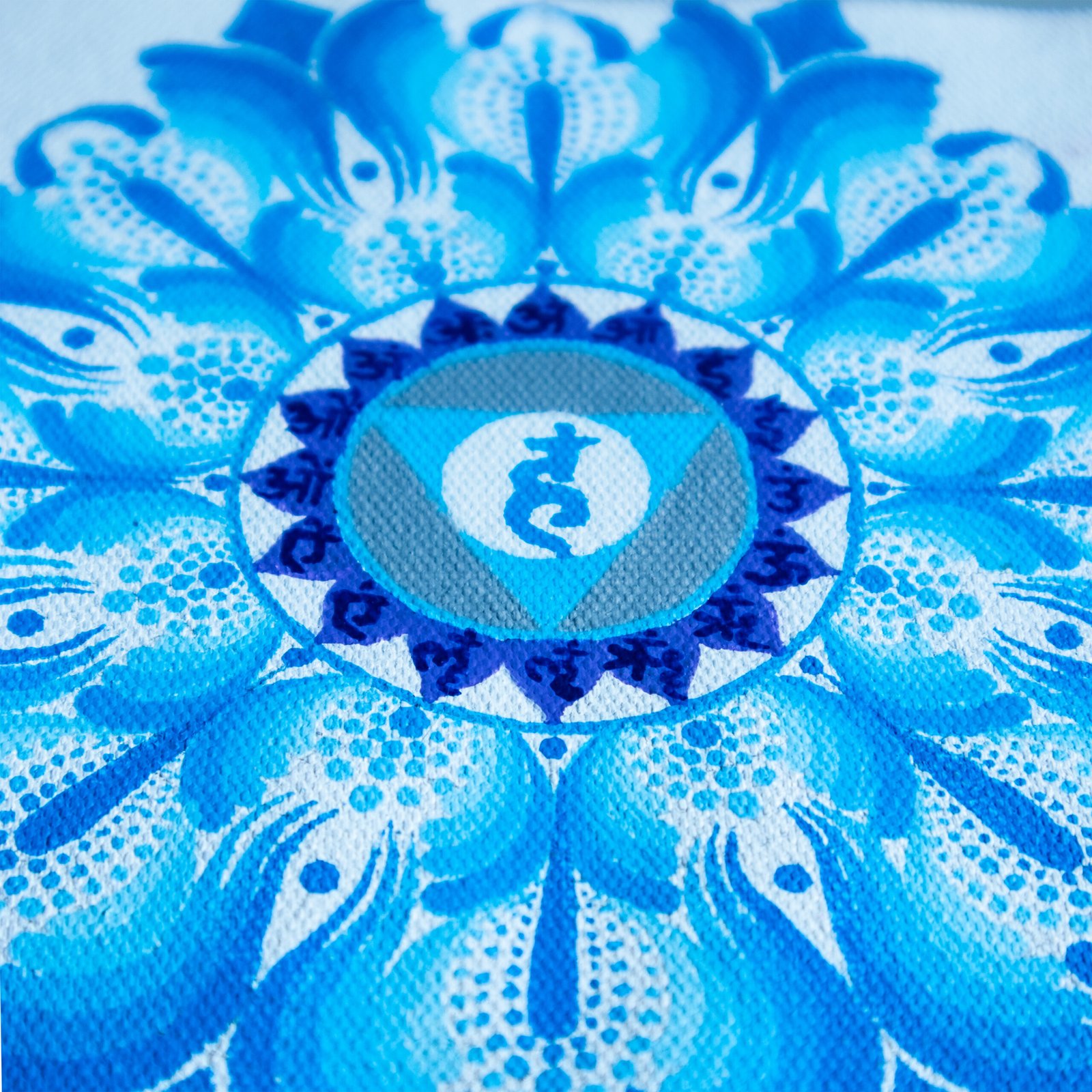 Throat Chakra Healing Mandala Art - Image 4