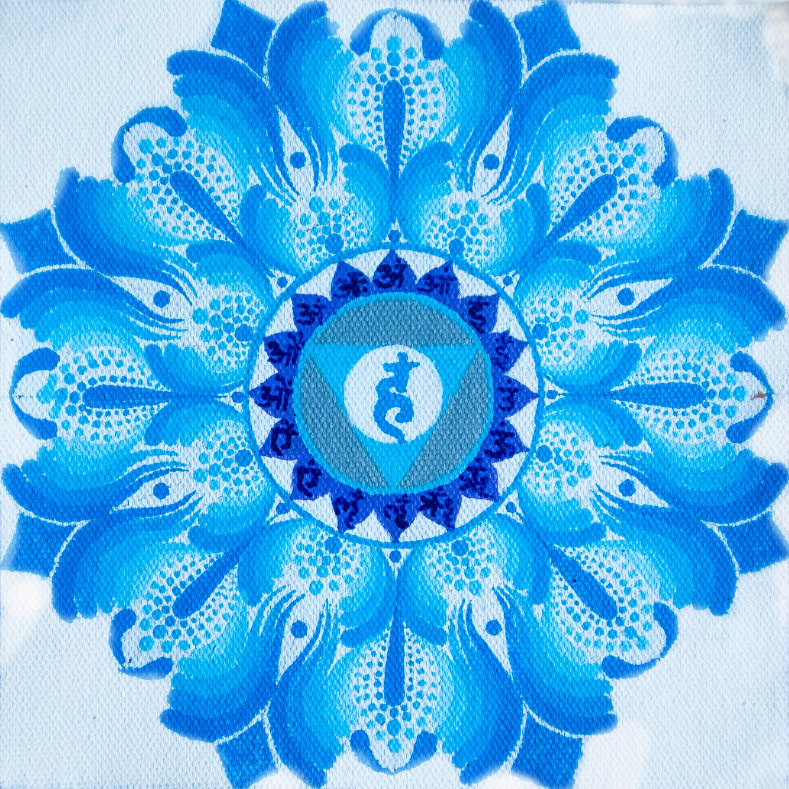 Throat Chakra Healing Mandala Art - Image 2