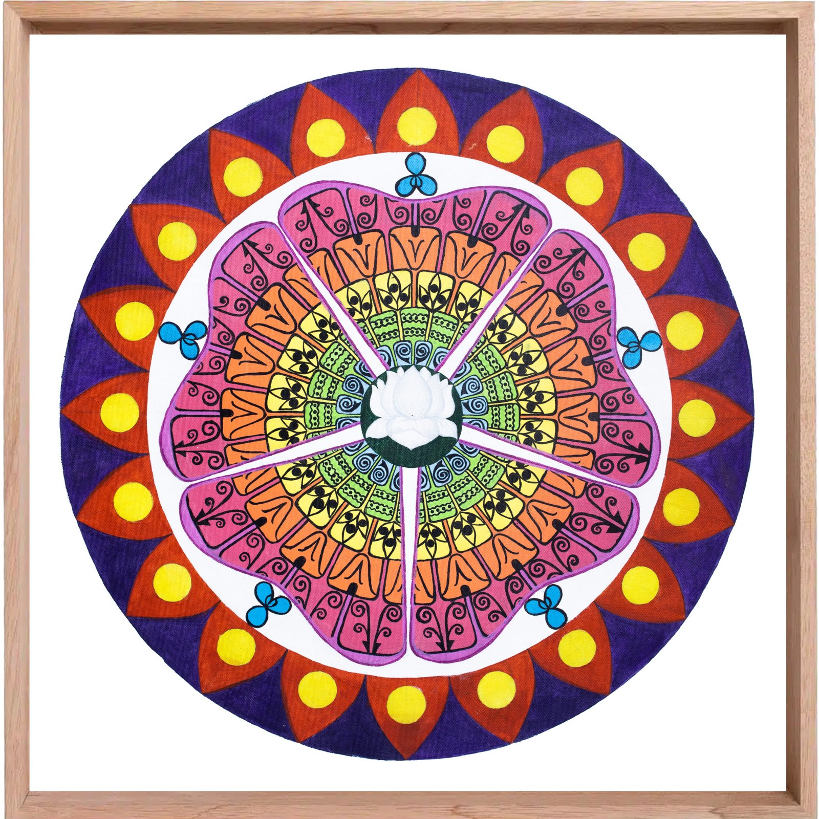 Gratitude Mandala (Geometry of Ipomoea Carnea)