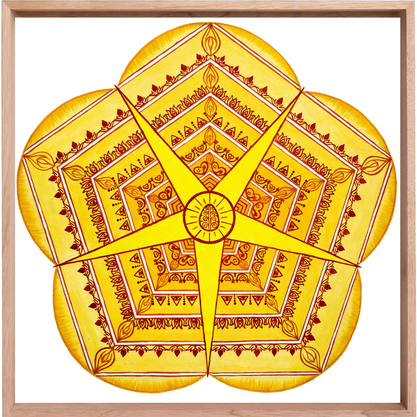 Mental Gratitude Healing Mandala — Art of Clarity, Awareness & Divine Recognition